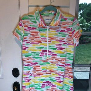 NWT - IBKUL Deidra Ruffle Golf Dress